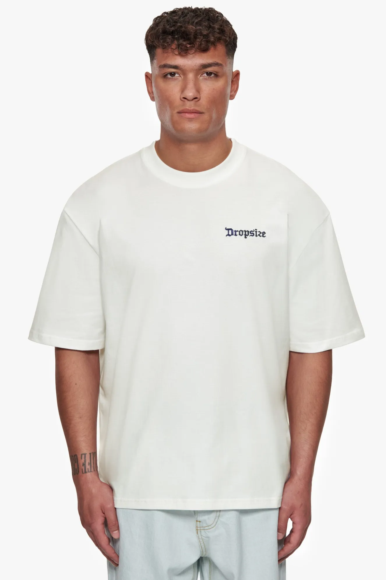 HEAVY OVERSIZE QUATTRO HUSTLE T-SHIRT CREAM