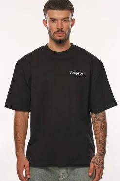 HEAVY OVERSIZE RACING DIVISION T-SHIRT BLACK