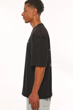 HEAVY OVERSIZE RAISED IN HEAVEN T-SHIRT BLACK