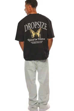 HEAVY OVERSIZE RAISED IN HEAVEN T-SHIRT BLACK