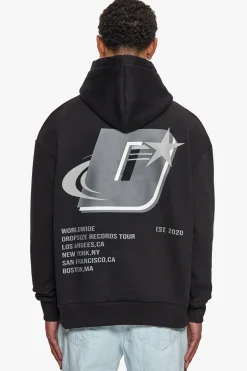 HEAVY OVERSIZE RECORDS TOUR HOODIE BLACK