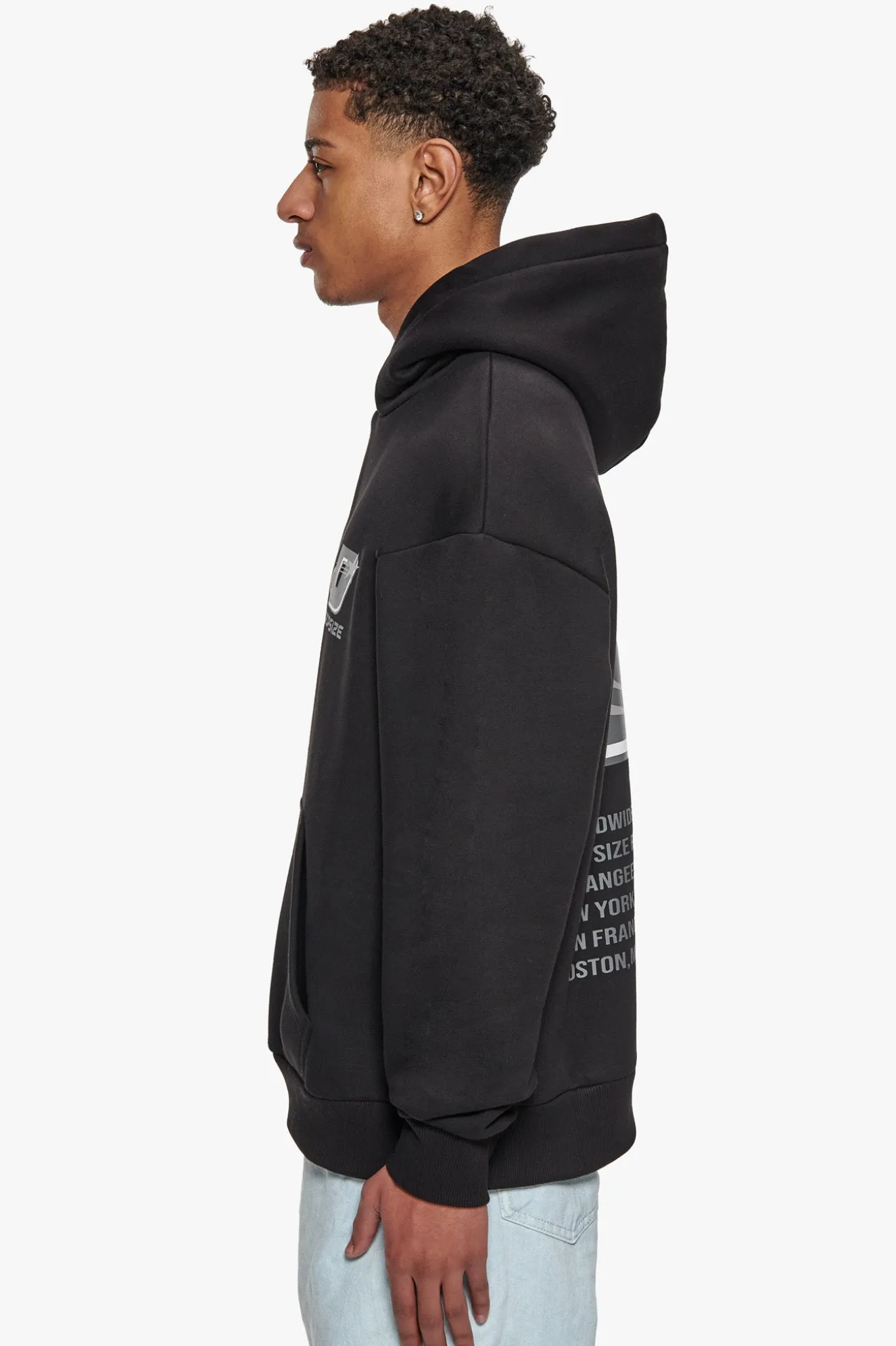 HEAVY OVERSIZE RECORDS TOUR HOODIE BLACK