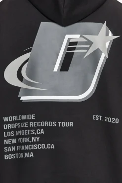 HEAVY OVERSIZE RECORDS TOUR HOODIE BLACK