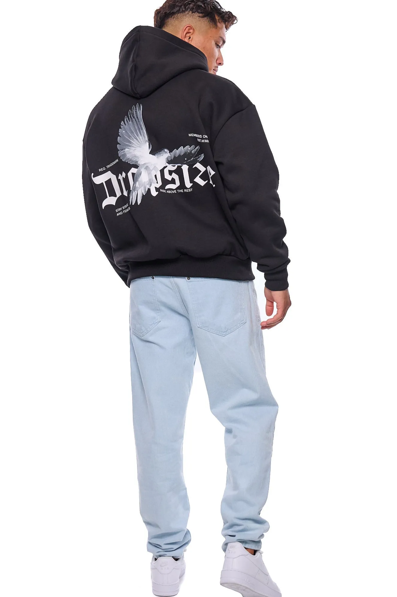 HEAVY OVERSIZE RISE ABOVE THE REST BLACK