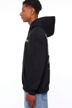 HEAVY OVERSIZE RISE ABOVE HOODIE BLACK