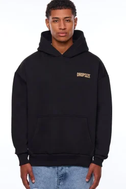 HEAVY OVERSIZE RISE ABOVE HOODIE BLACK