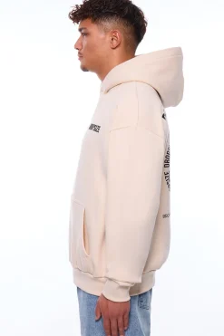 HEAVY OVERSIZE RISE ABOVE HOODIE COCONUT MILK