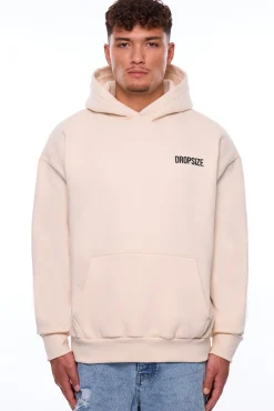 HEAVY OVERSIZE RISE ABOVE HOODIE COCONUT MILK