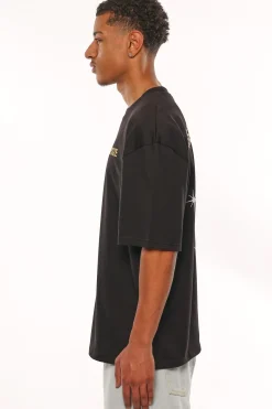 HEAVY OVERSIZE RISE ABOVE T-SHIRT BLACK