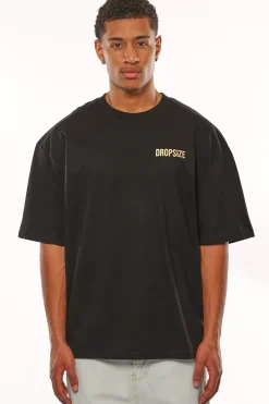 HEAVY OVERSIZE RISE ABOVE T-SHIRT BLACK