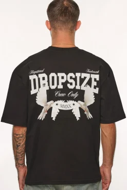 HEAVY OVERSIZE RISE ABOVE THE REST T-SHIRT BLACK
