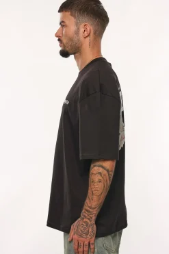 HEAVY OVERSIZE RISE ABOVE THE REST T-SHIRT BLACK