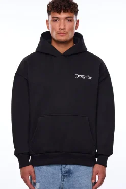 HEAVY OVERSIZE SIDE OF HELL HOODIE BLACK