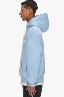 HEAVY OVERSIZE SKY IS THE LIMIT HOODIE BABY BLUE