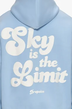 HEAVY OVERSIZE SKY IS THE LIMIT HOODIE BABY BLUE