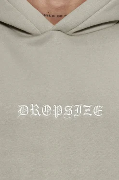 HEAVY OVERSIZE SPLIT COLOUR V2 HOODIE STONE