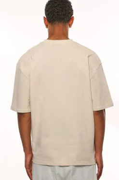 HEAVY OVERSIZE STAPLE LOGO T-SHIRT COCONUT MILK