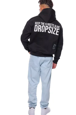 HEAVY OVERSIZE STREETS HOODIE BLACK