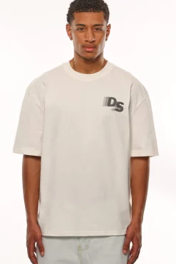 HEAVY OVERSIZE STREETWEAR DEPARTMENT T-SHIRT CREAM WHITE