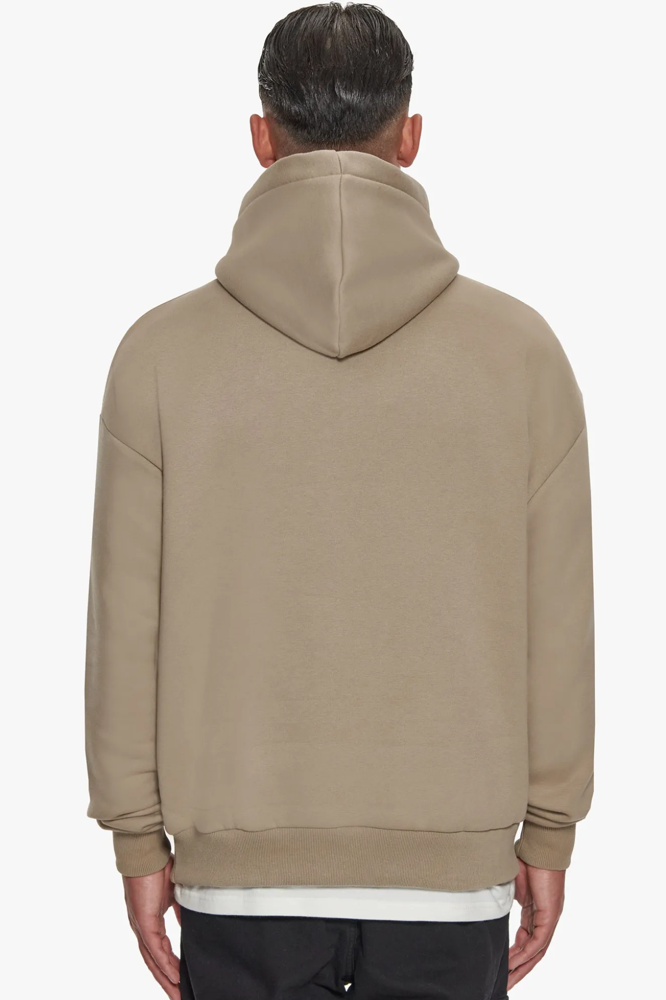 HEAVY OVERSIZE TERRY EMBO HOODIE WEATHERED TEAK