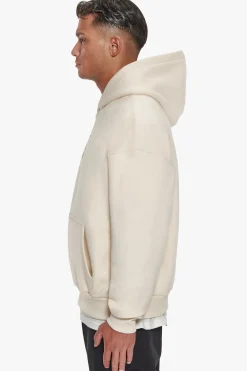 HEAVY OVERSIZE TRIPLE LOGO HOODIE COCONUT MILK