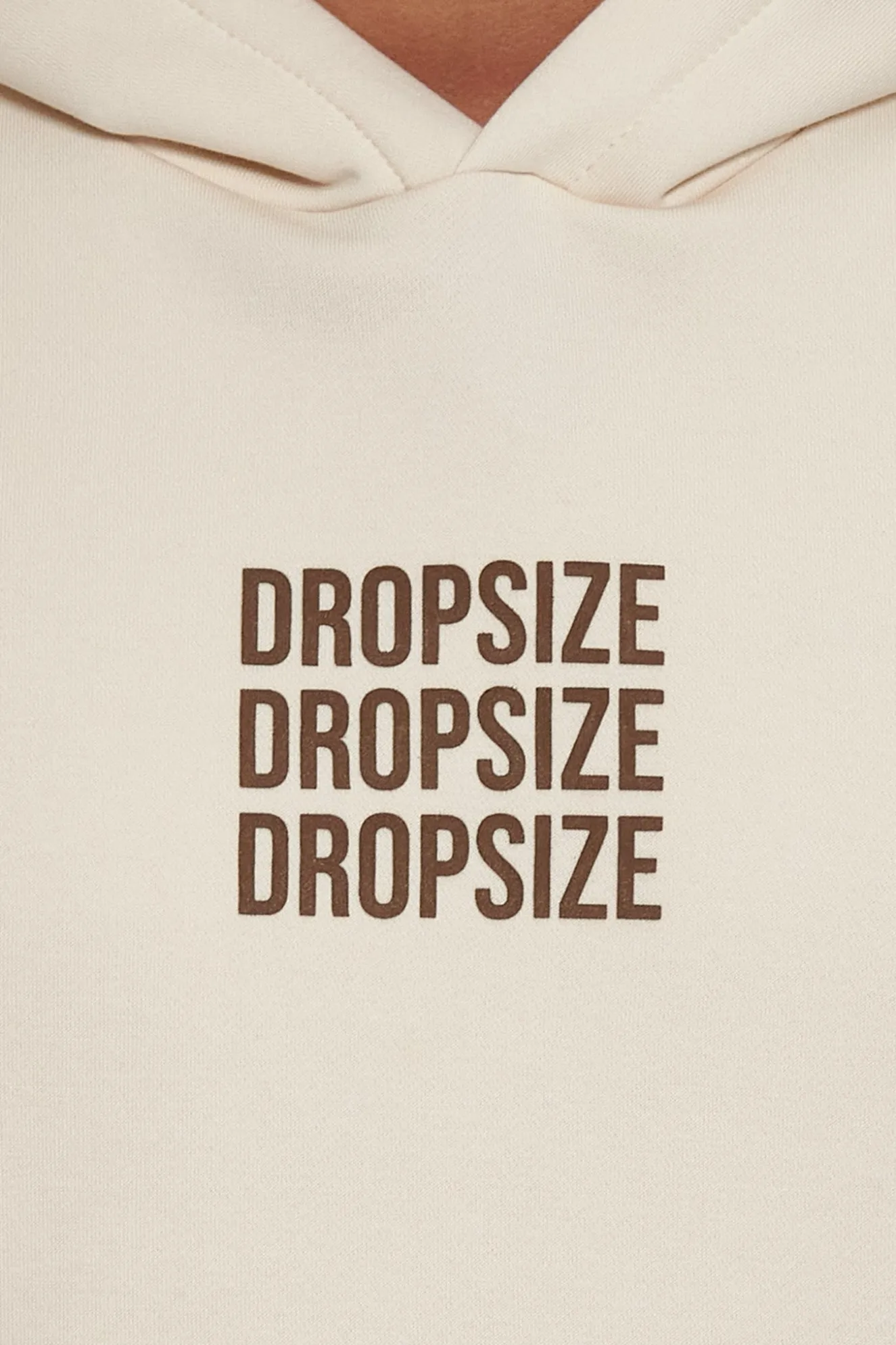 HEAVY OVERSIZE TRIPLE LOGO HOODIE COCONUT MILK