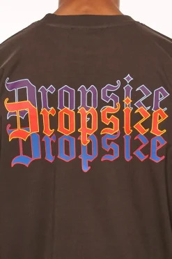 HEAVY OVERSIZE TRIPLE LOGO T-SHIRT WASHED BLACK