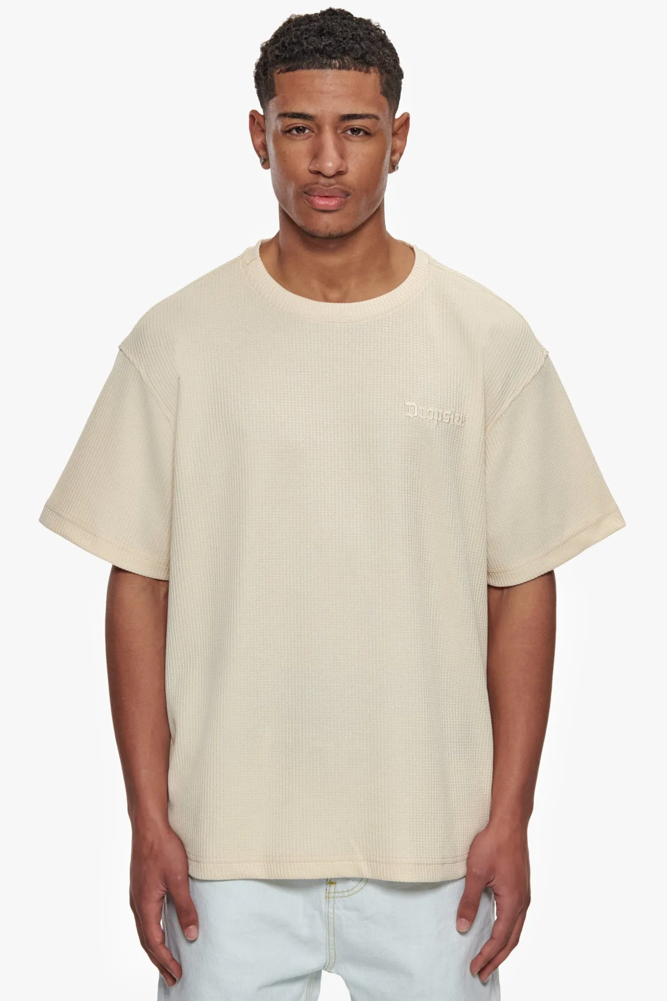 HEAVY OVERSIZE V2 WAFFLE T-SHIRT CREAM