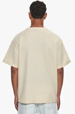 HEAVY OVERSIZE V2 WAFFLE T-SHIRT CREAM