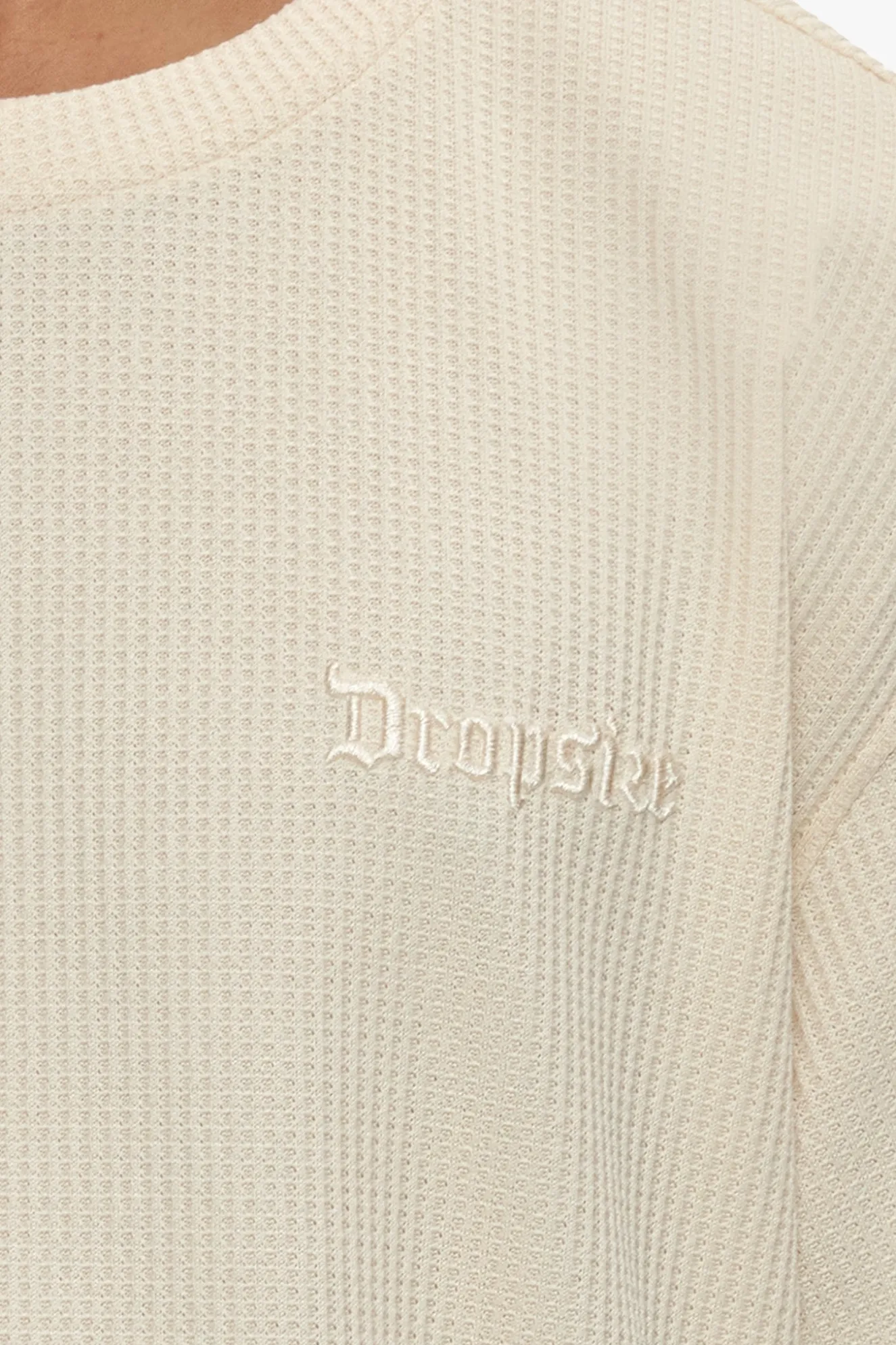 HEAVY OVERSIZE V2 WAFFLE T-SHIRT CREAM