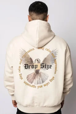 HEAVY OVERSIZE WHITE DOVE 2.0 HOODIE COCONUT MILK