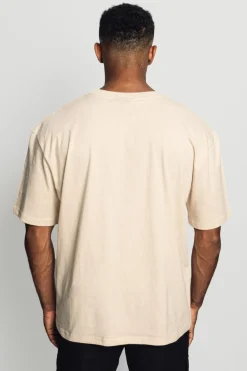 HEAVY OVERSIZE WHITE DOVES T-SHIRT COCONUT MILK