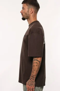HEAVY OVERSIZE WORK SMART T-SHIRT WASHED BLACK