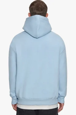 HEAVY OVERSIZED CENTER HD HOODIE BABY BLUE
