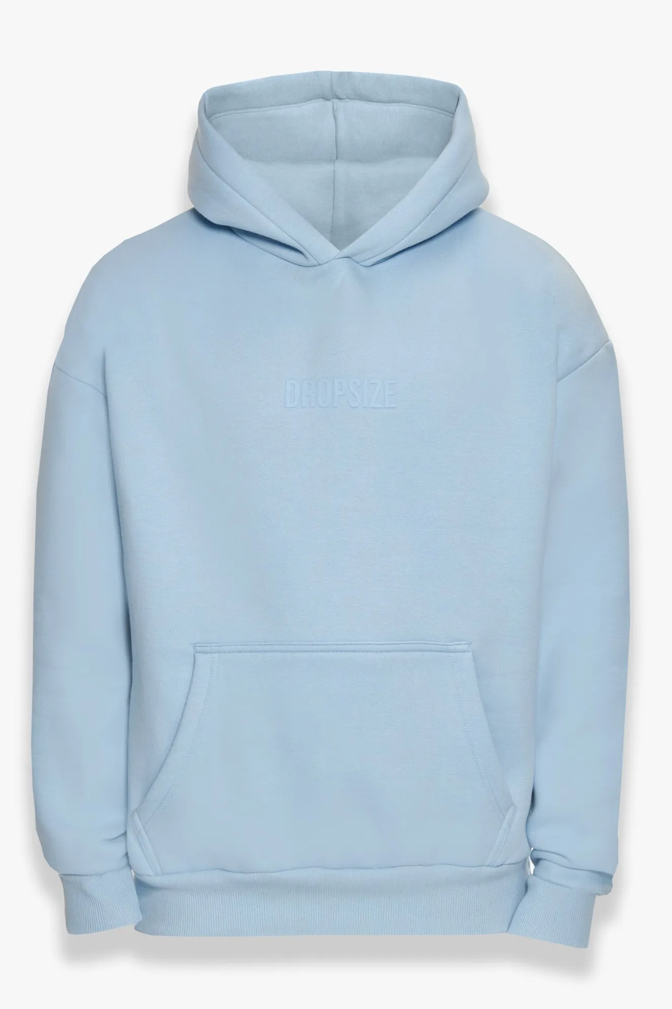 HEAVY OVERSIZED CENTER HD HOODIE BABY BLUE