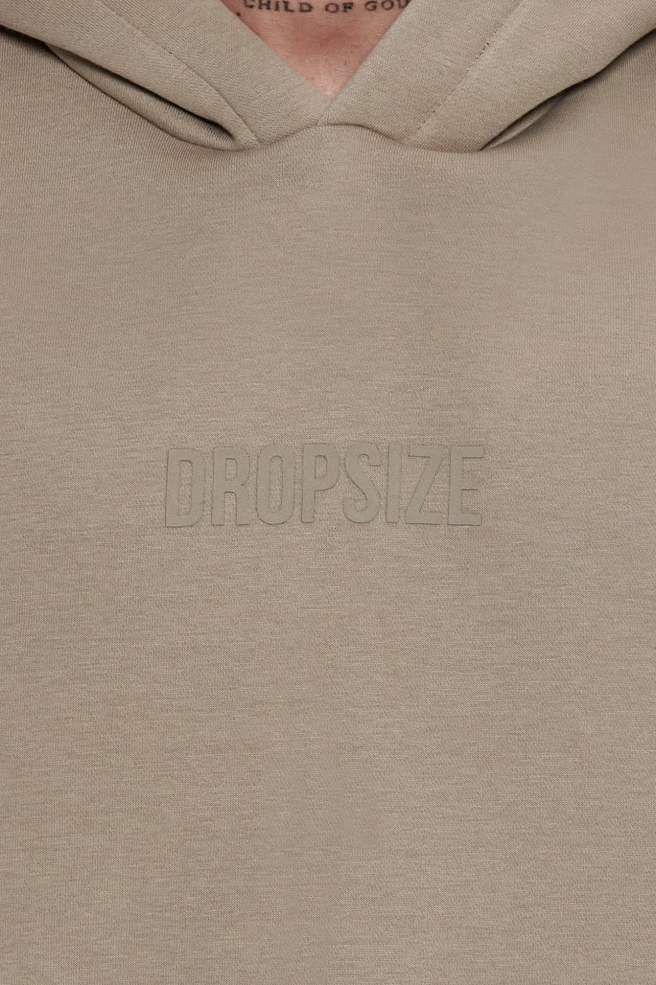 HEAVY OVERSIZED CENTER HD HOODIE SIMPLY TAUPE