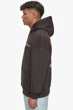 HEAVY OVERSIZED DÜRER HOODIE WASHED BLACK