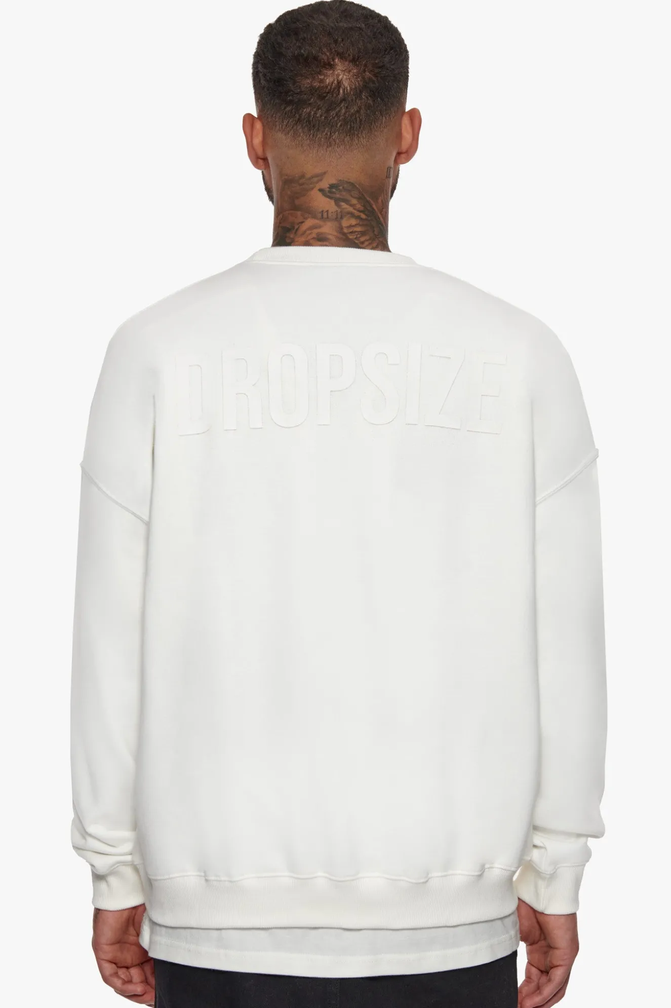 HEAVY OVERSIZED HD PRINT SWEATER CREAM