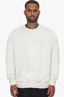 HEAVY OVERSIZED HD PRINT SWEATER CREAM