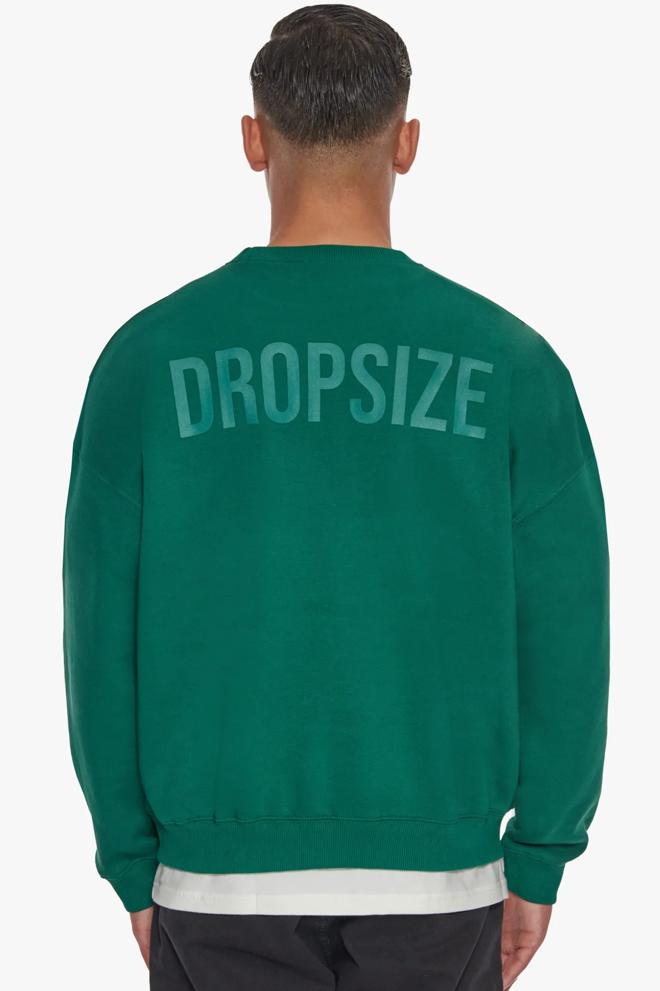 HEAVY OVERSIZED HD PRINT SWEATER GREEN