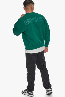 HEAVY OVERSIZED HD PRINT SWEATER GREEN
