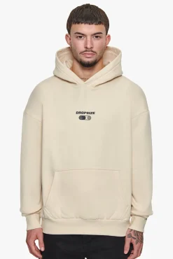HEAVY OVERSIZED HUSTLE IN SILENCE HOODIE COCONUT MILK / GREY
