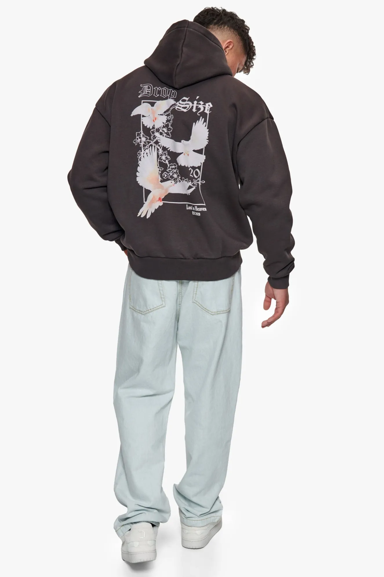 HEAVY OVERSIZED KHEIR HOODIE WASHED BLACK