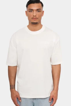 HEAVY OVERSIZED QUATTRO T-SHIRT CREAM WHITE