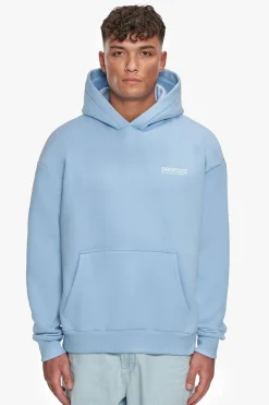 HEAVY OVERSIZED STAY TRUE HOODIE BABY BLUE