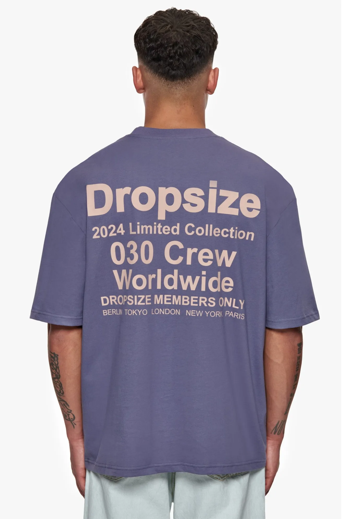 HEAVY OVERSIZED WORLD WIDE T-SHIRT GRANITE