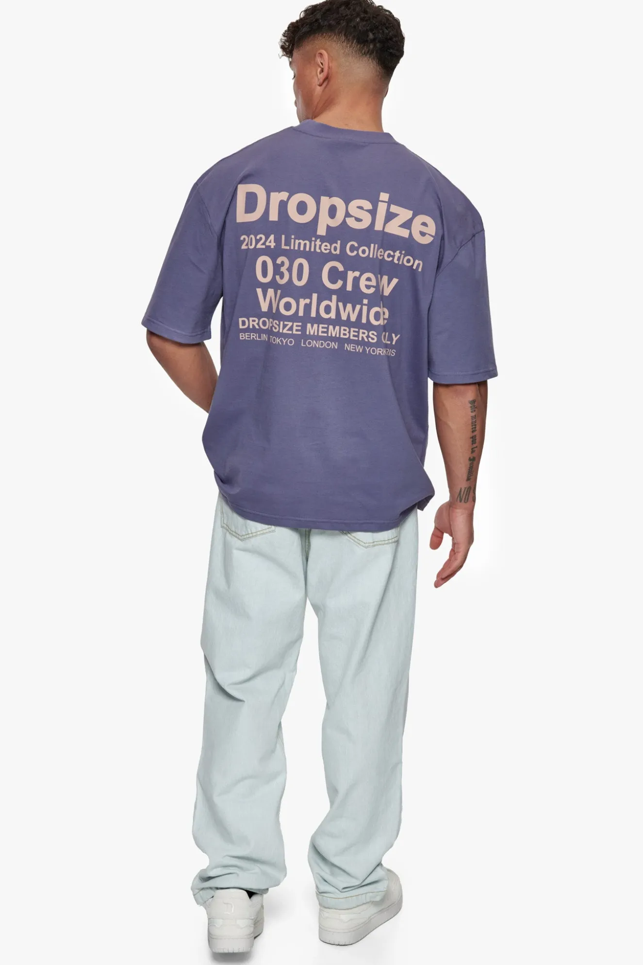 HEAVY OVERSIZED WORLD WIDE T-SHIRT GRANITE