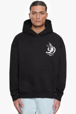 HEAVY OVERZIZE FLY HIGH HOODIE BLACK