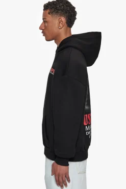HEAVY OVERZIZE MAKE IT HAPPEN HOODIE BLACK