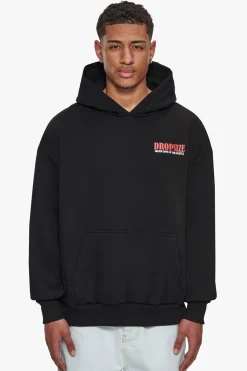 HEAVY OVERZIZE MAKE IT HAPPEN HOODIE BLACK